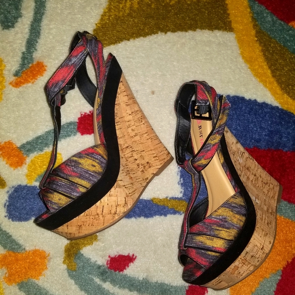 JustFab wedge heels
